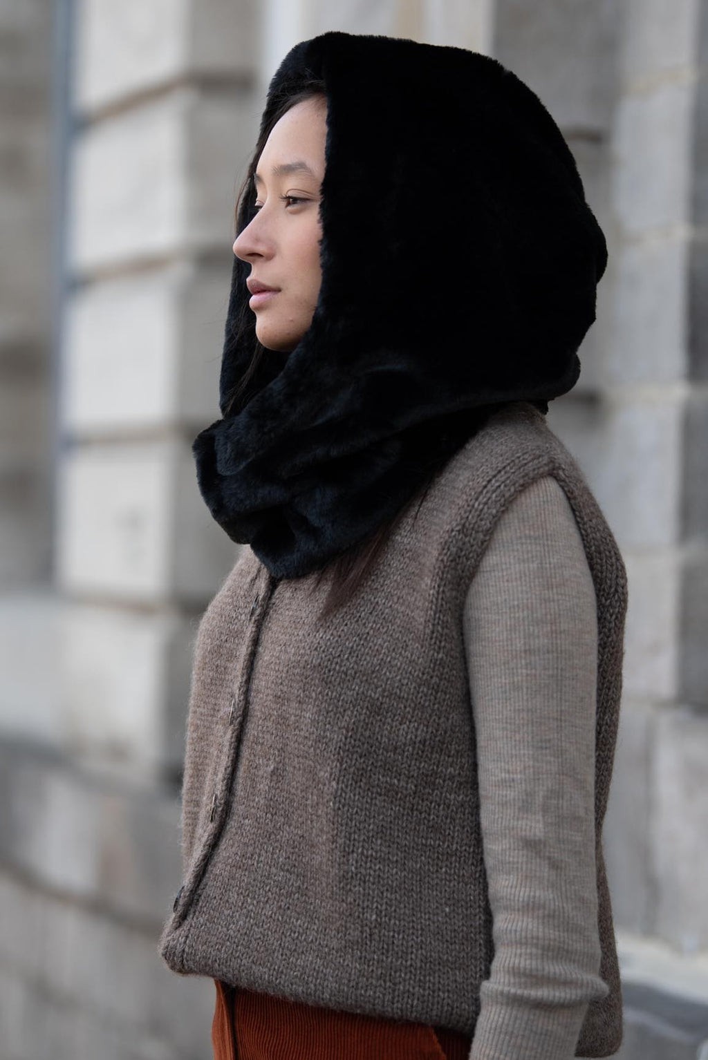 Capuche Soline - Fausse Fourrure