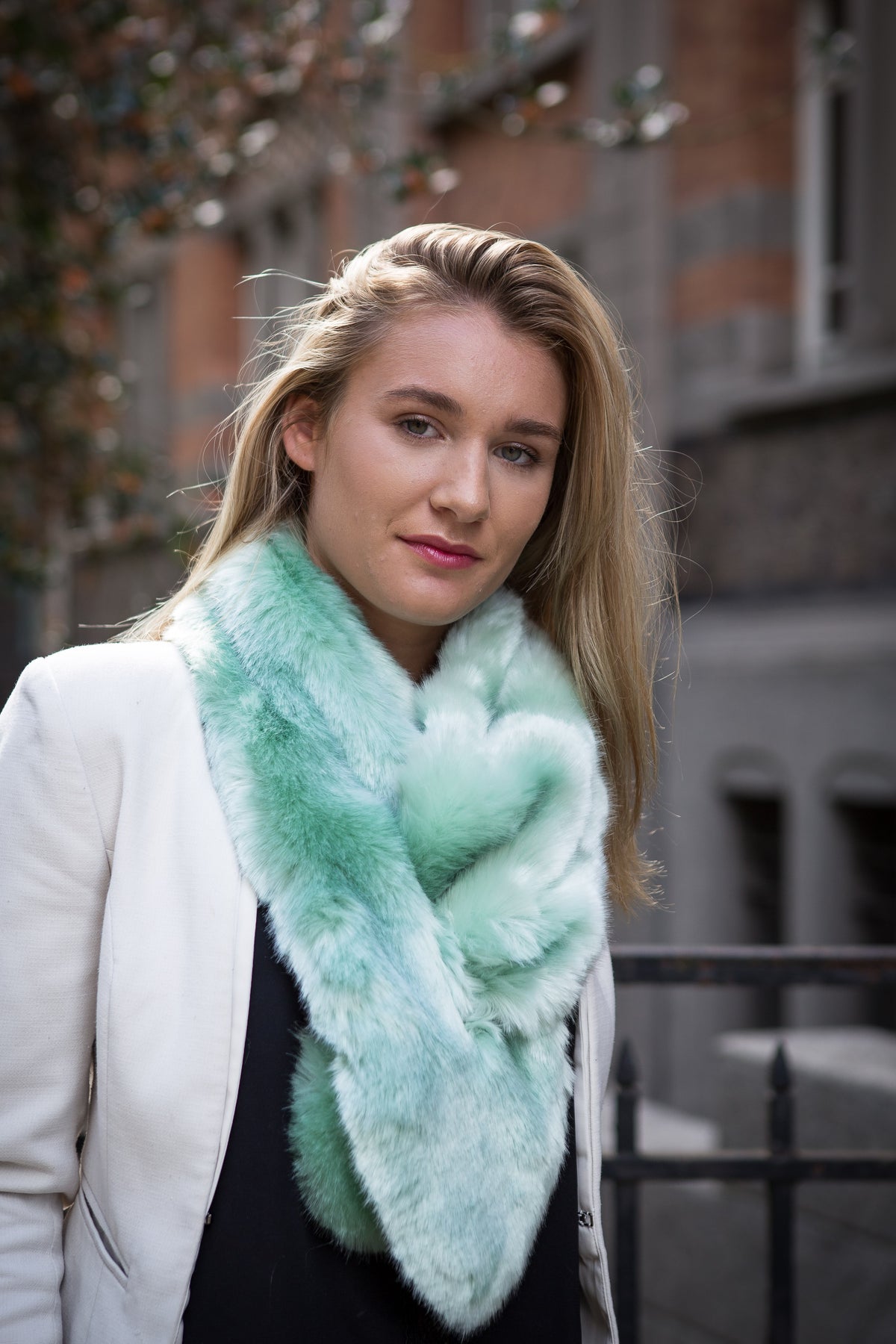 Écharpe Danielle en fausse fourrure de luxe