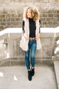 Gilet Bénédicte en fausse fourrure de luxe