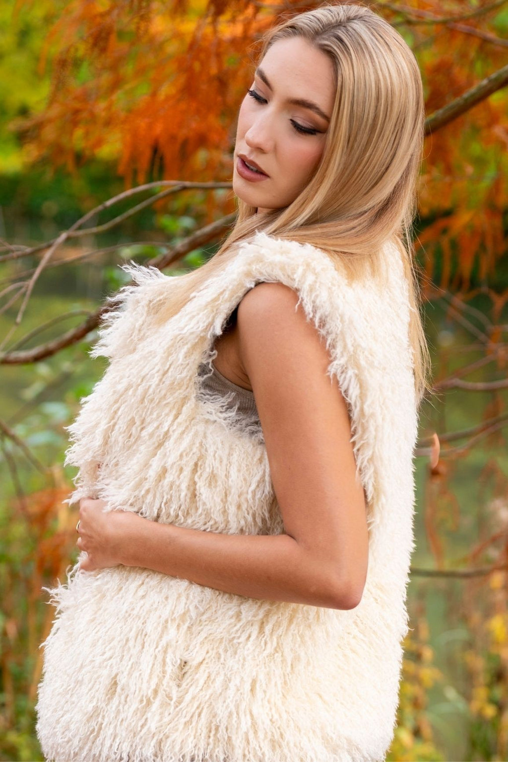 Gilet en Fausse Fourrure Olena