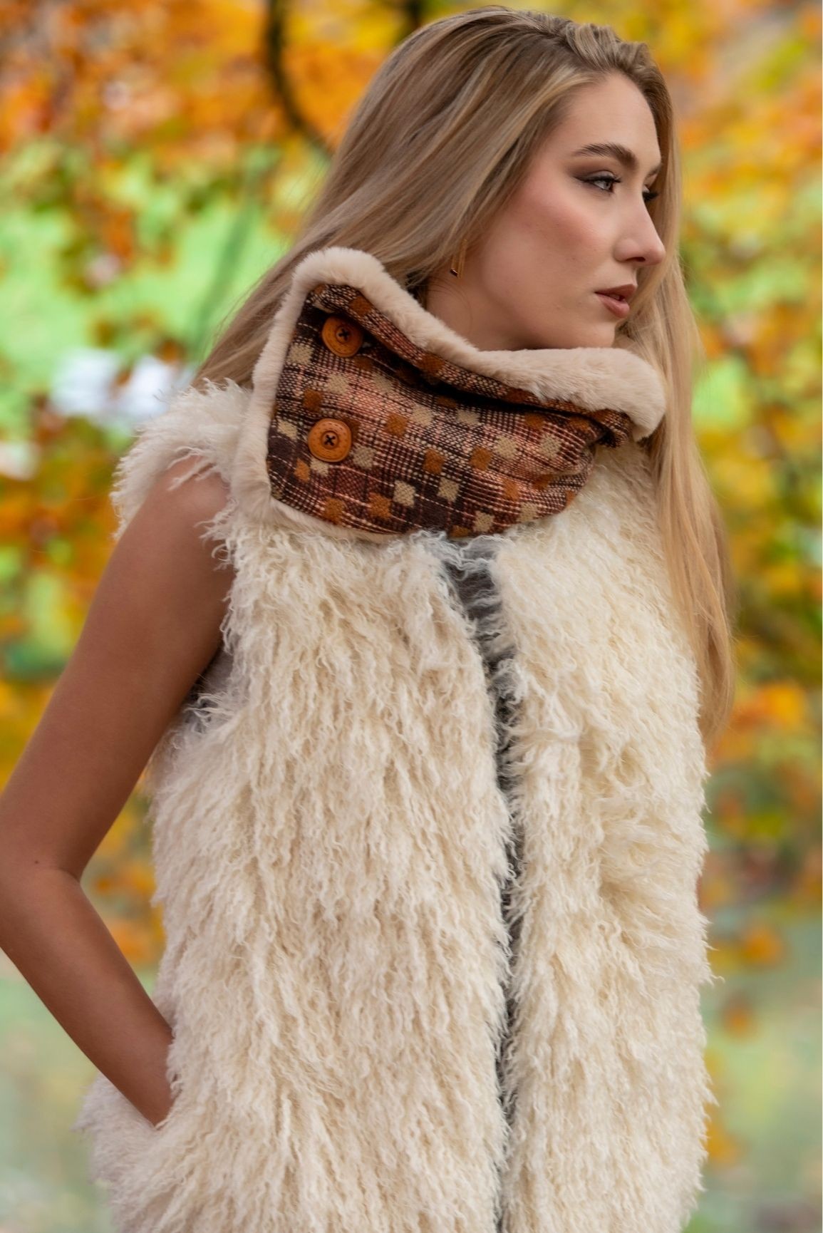 Gilet en Fausse Fourrure Olena