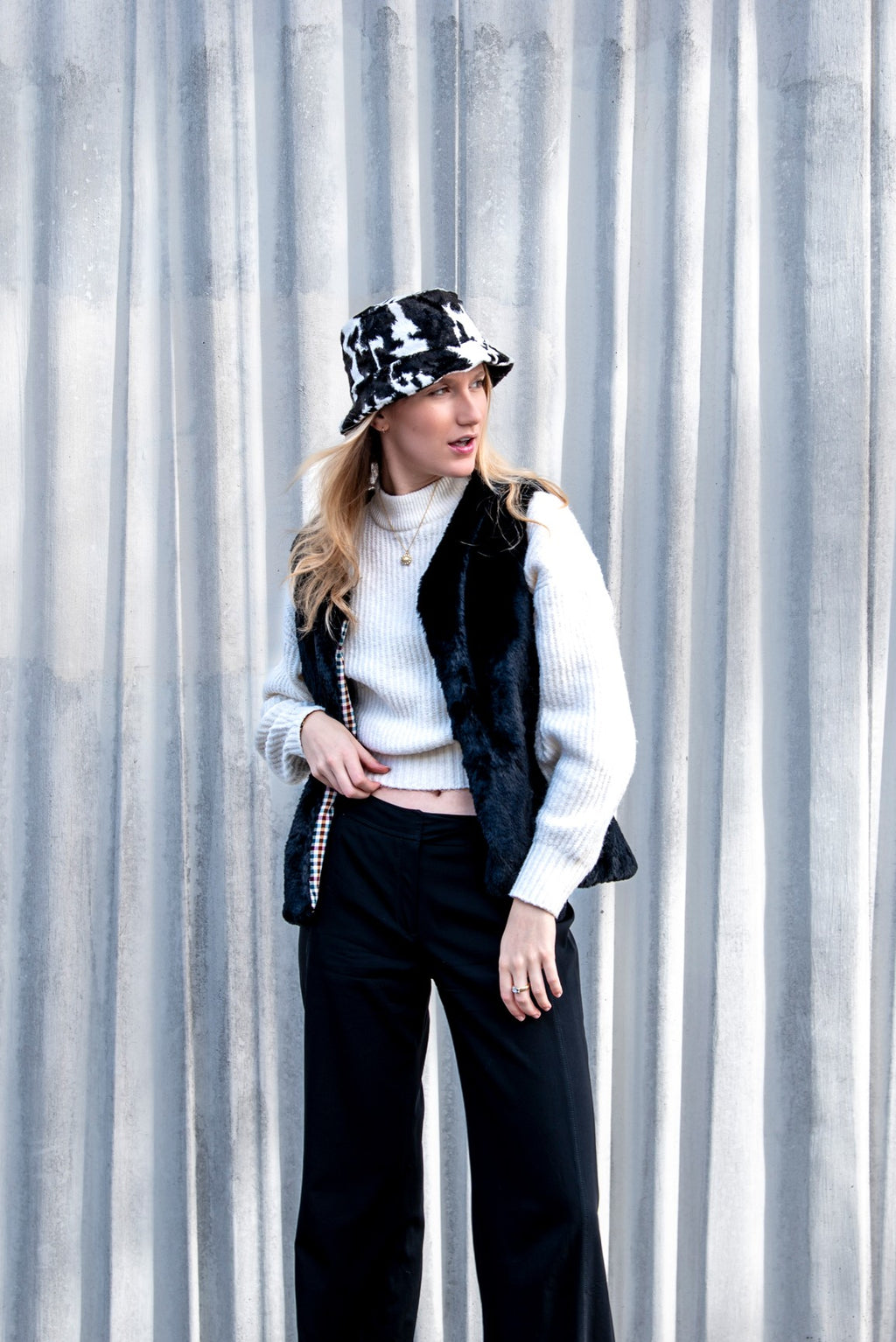 Gilet en Fausse Fourrure Marcel