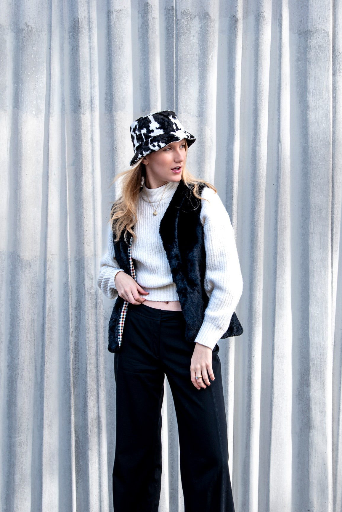 Gilet en Fausse Fourrure Marcel