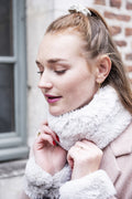 Manchettes Lucie en fausse fourrure de haute qualité