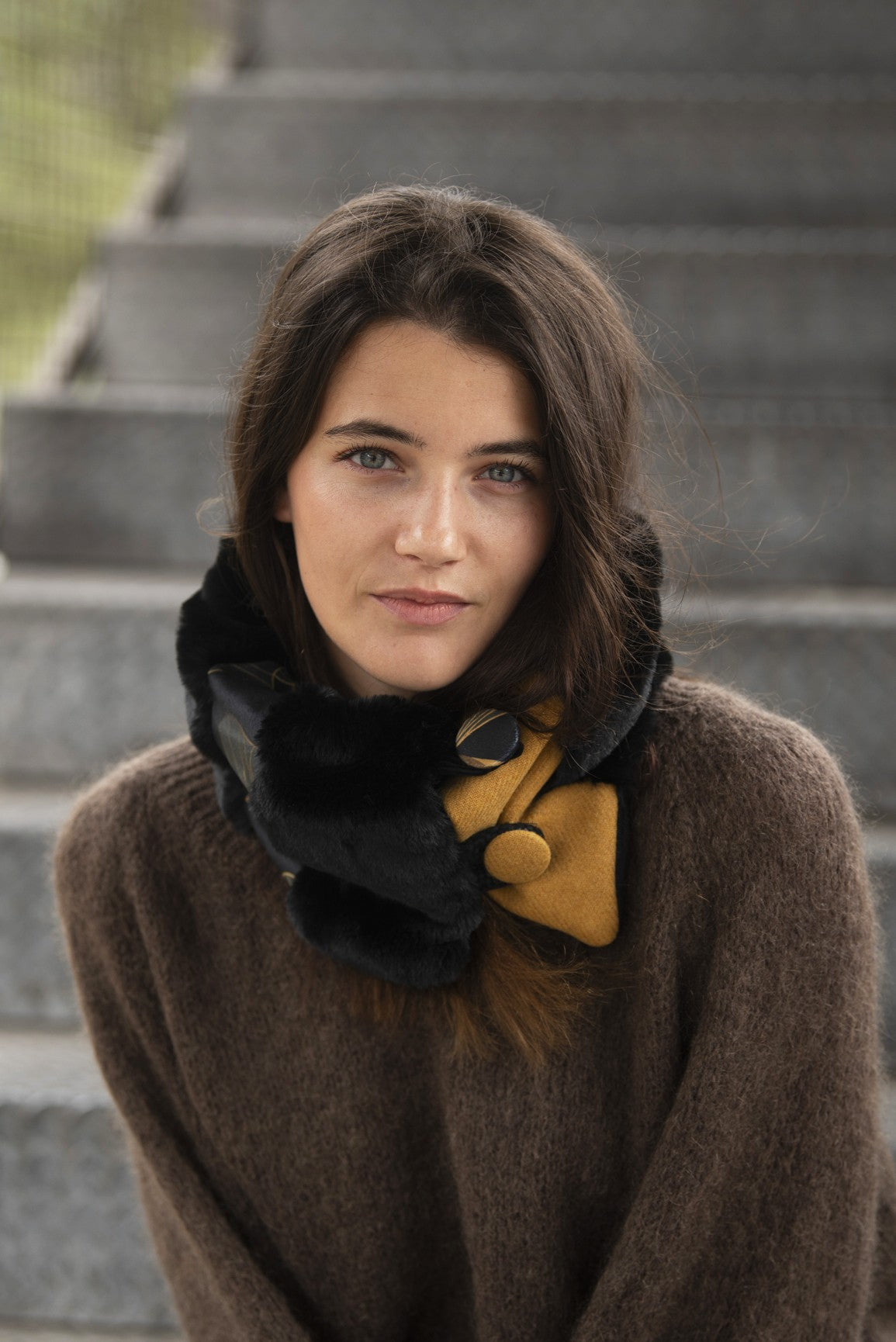 Petit col snood Eleonore en fausse fourrure