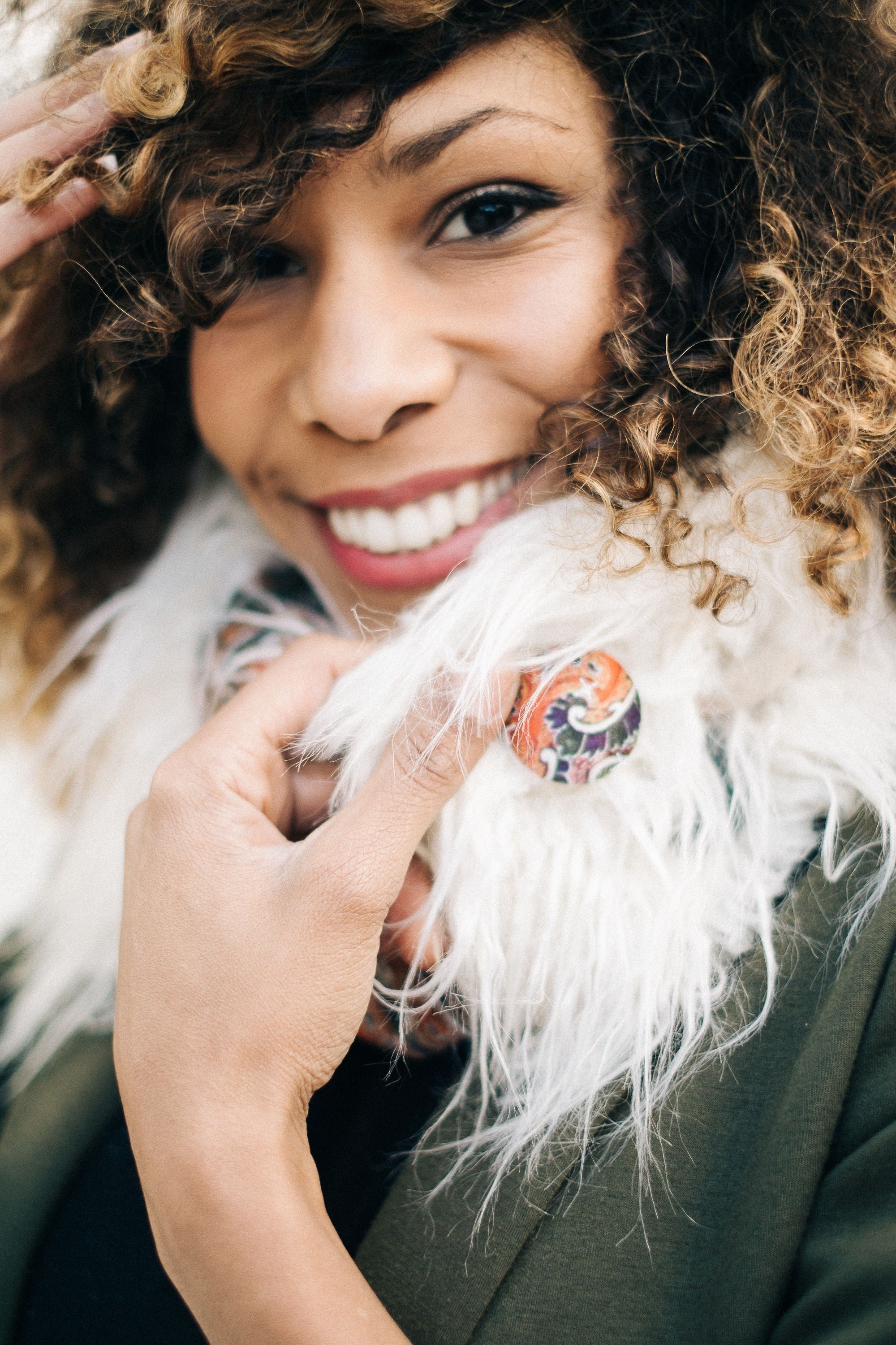 Petit col snood Paulette en fausse fourrure toute douce