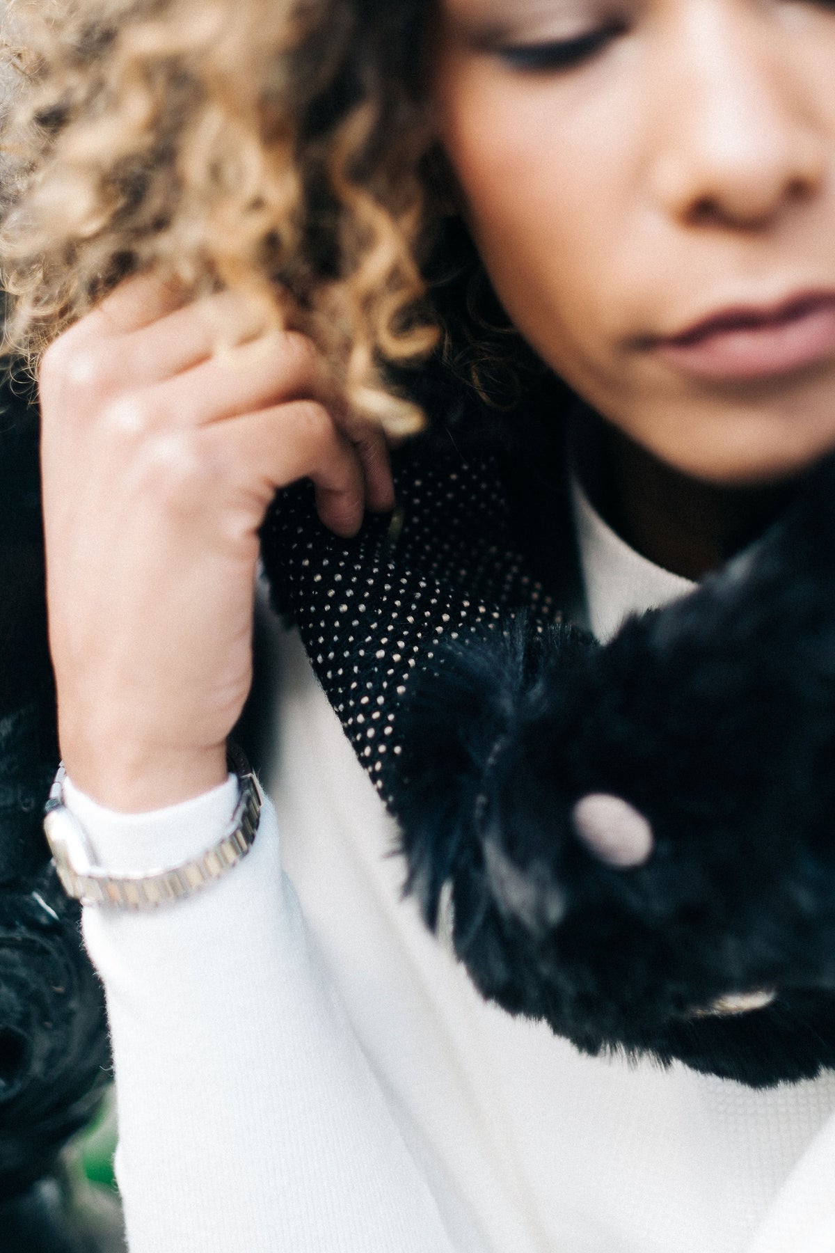 Petit col snood Valentine en fausse fourrure toute douce