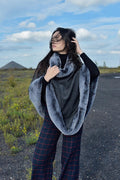Poncho Helena en laine