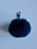 Porte-clé pompon Adeline en fausse fourrure de haute qualité