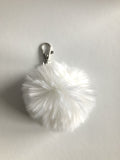 Porte-clé pompon Lola en fausse fourrure très douce