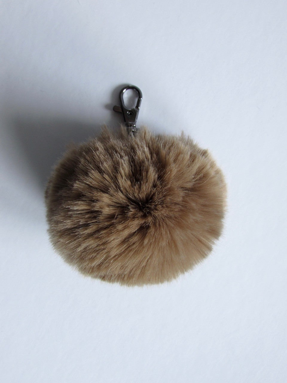 Porte-clé pompon Marilou en fausse fourrure de luxe