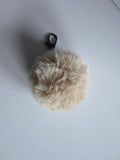 Porte-clé pompon Nathalie en fausse fourrure de luxe