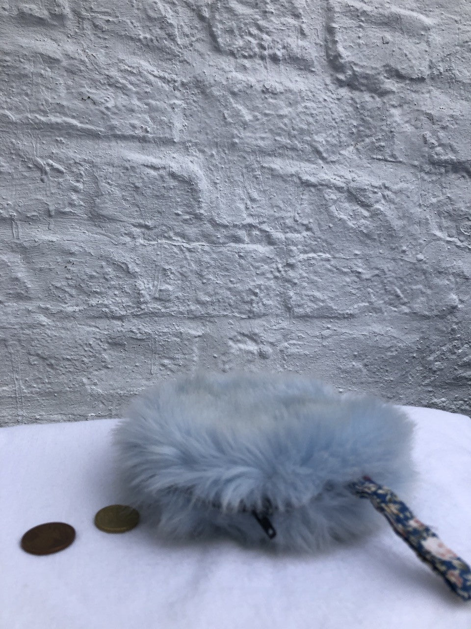Porte-monnaie Lucie en fausse fourrure très douce