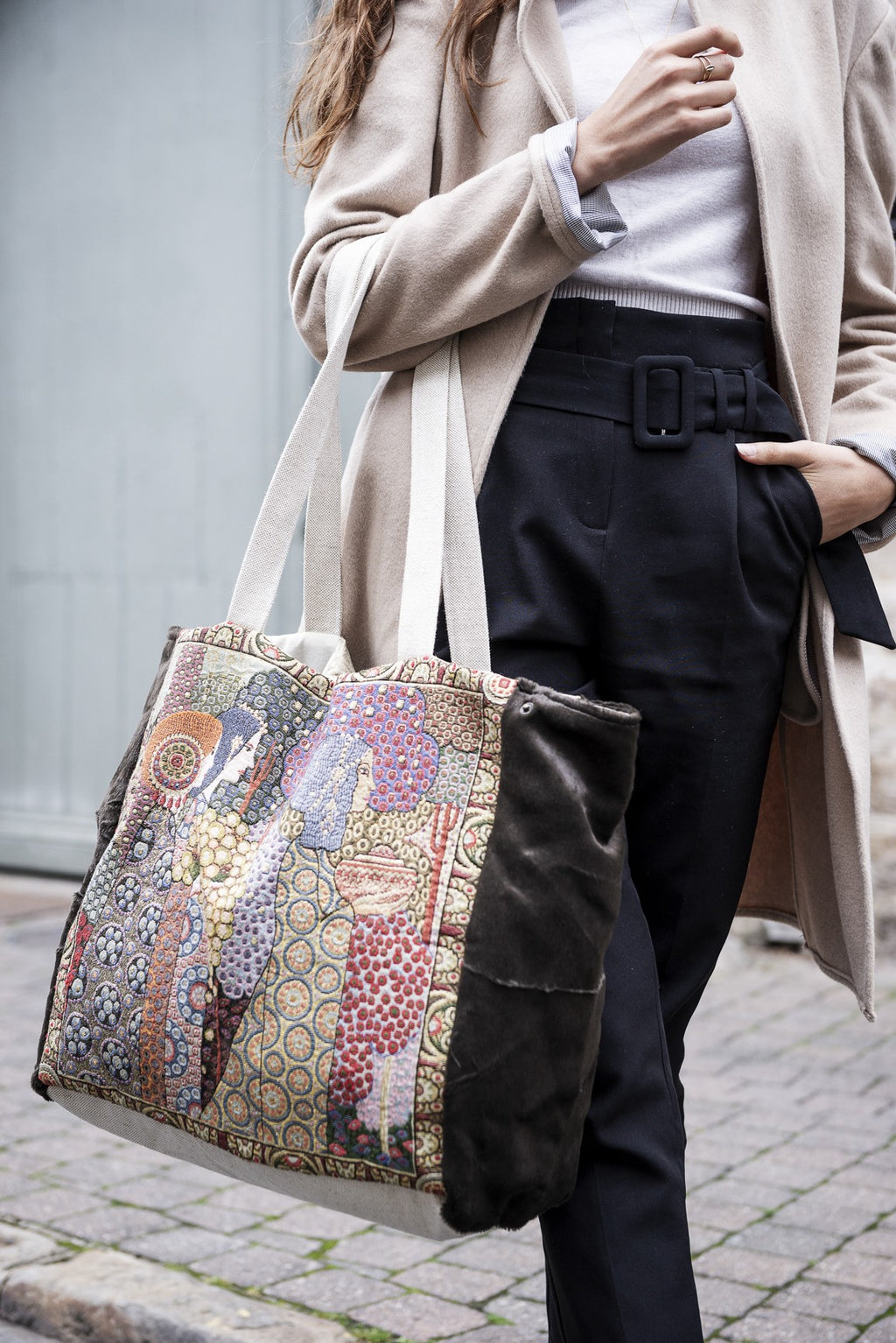 Sac Jane en fausse fourrure