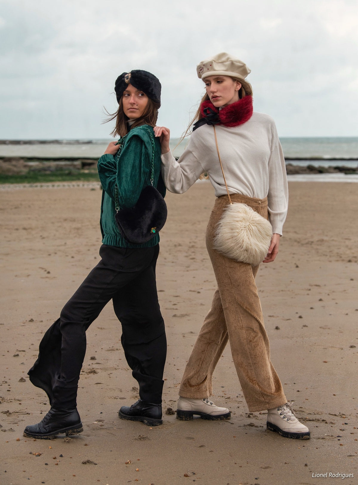 Sac Anatahelle en fausse fourrure