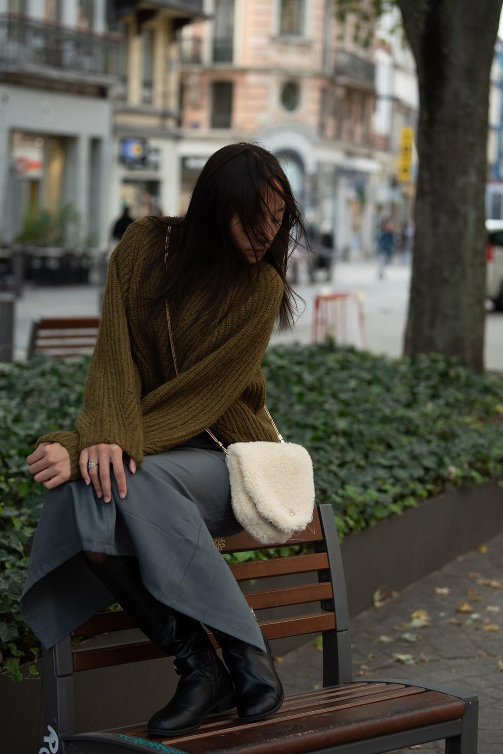 Sac Teddy en fausse fourrure