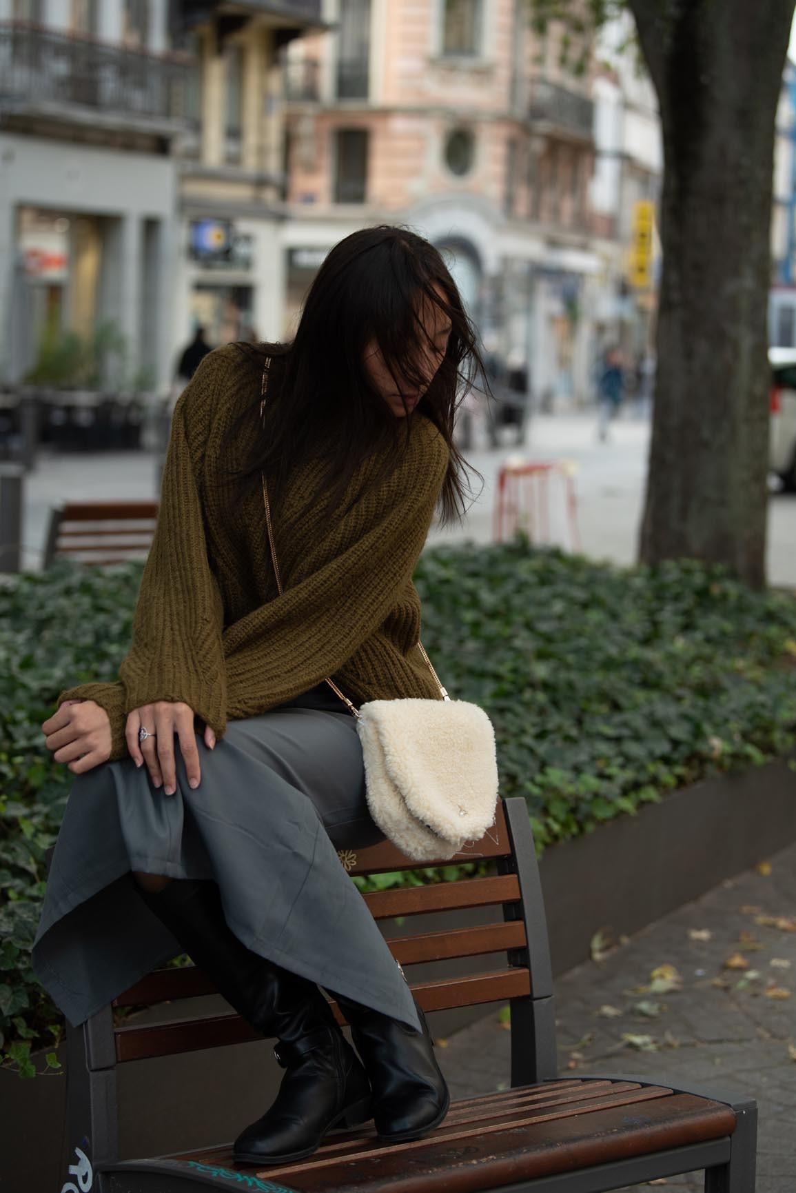 Sac Teddy en fausse fourrure
