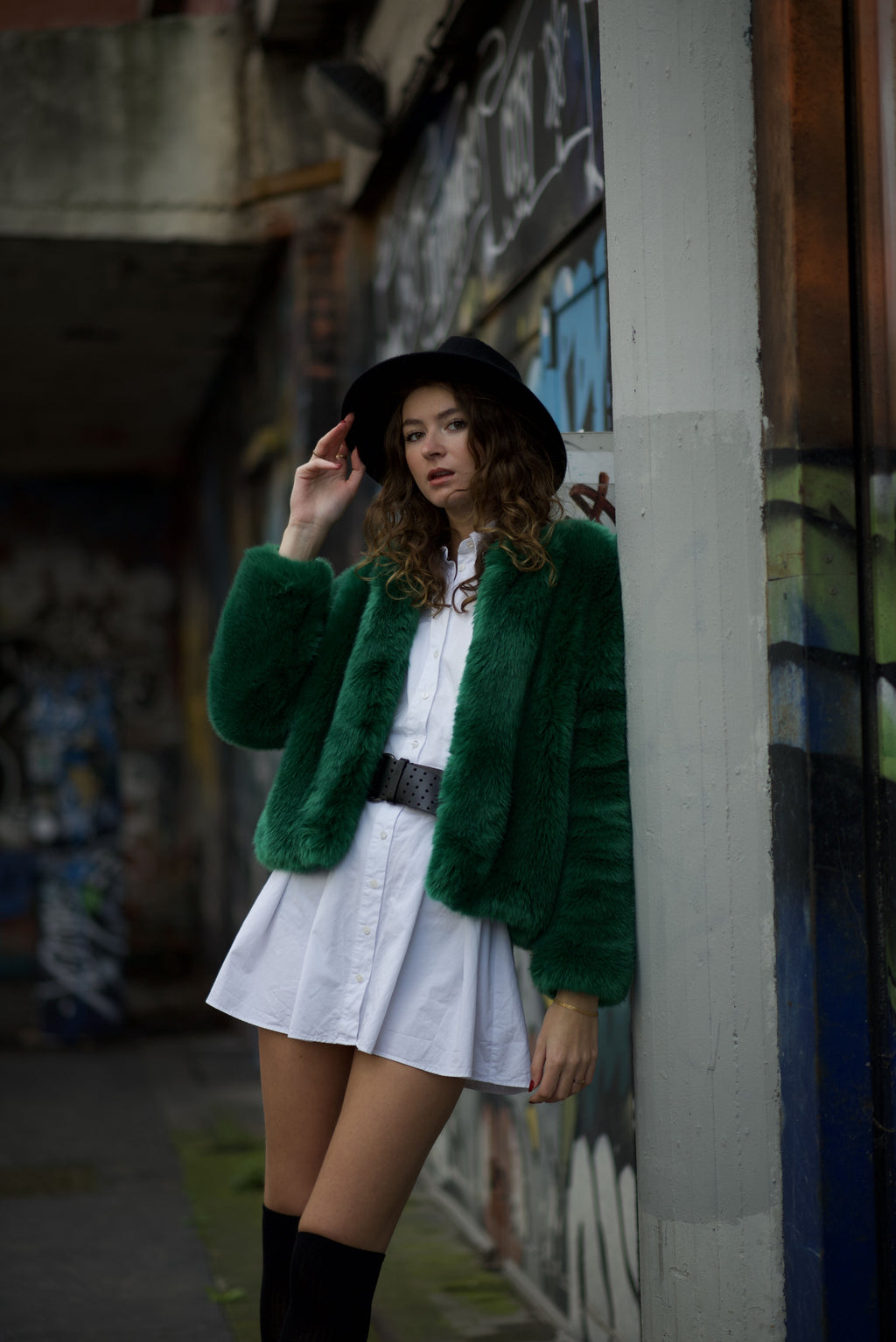 Veste Thatianna en fausse fourrure de haute qualité