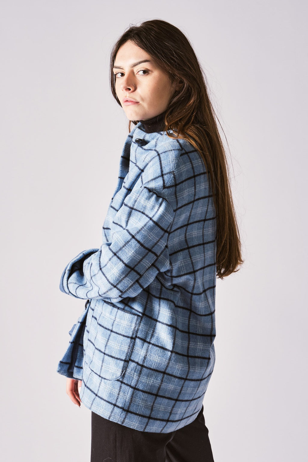 Veste Victoire à carreaux et en laine